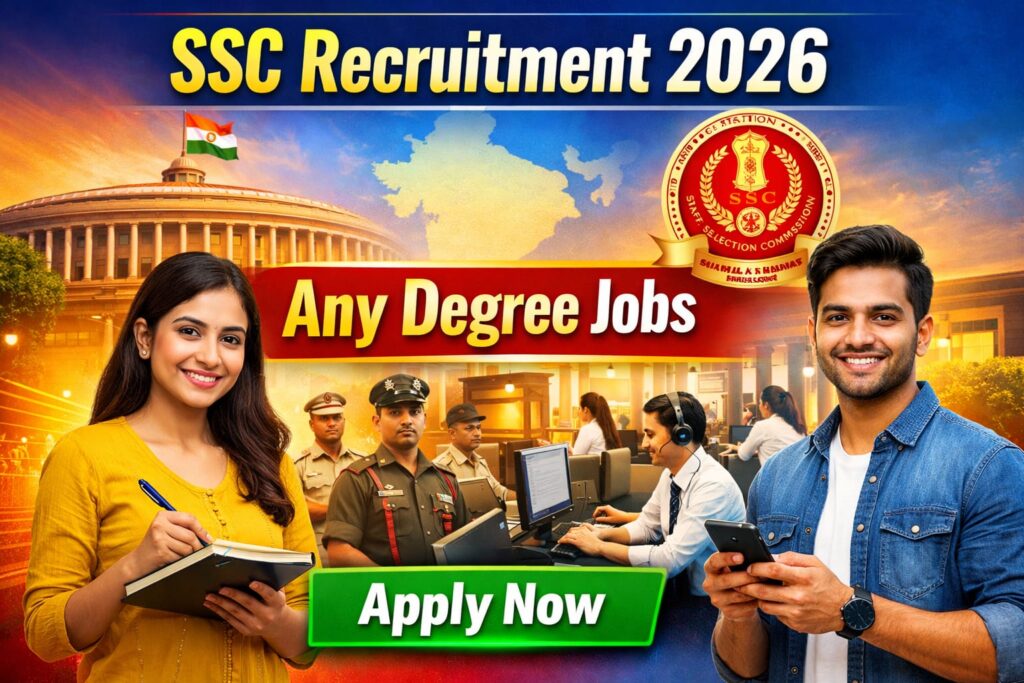SSC Recruitment 2026 – ಯಾವುದೇ ಪದವಿ ಪಾಸಾದವರಿಗೆ ಕೇಂದ್ರ ಸರ್ಕಾರದ ಉದ್ಯೋಗ ಅವಕಾಶ